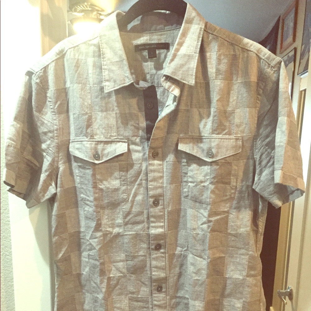 John Varvatos short sleeve button up